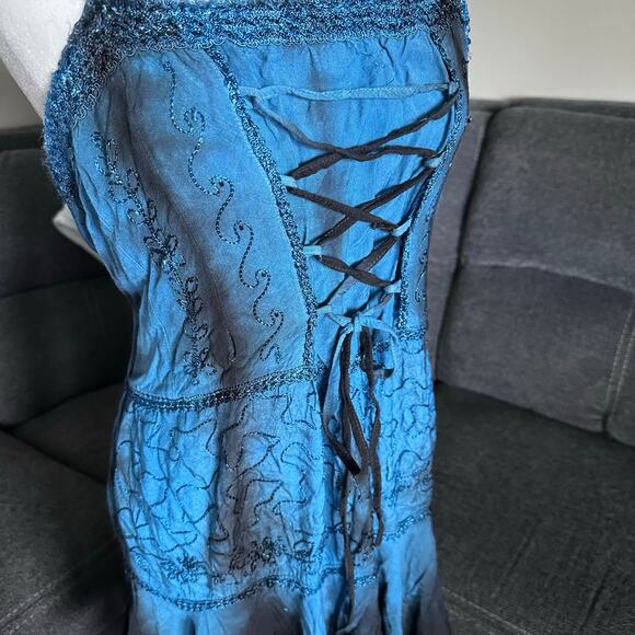 Vintage dark fairy core midi dress - Picture 8 of 8